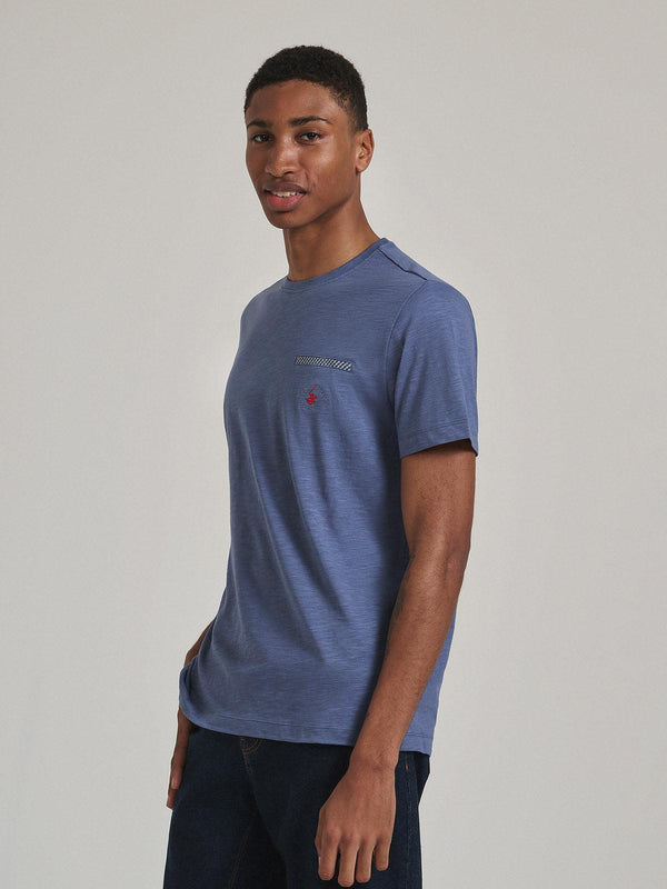 Beverly Hills Polo Club FALSE POCKET T-SHIRT INDIGO