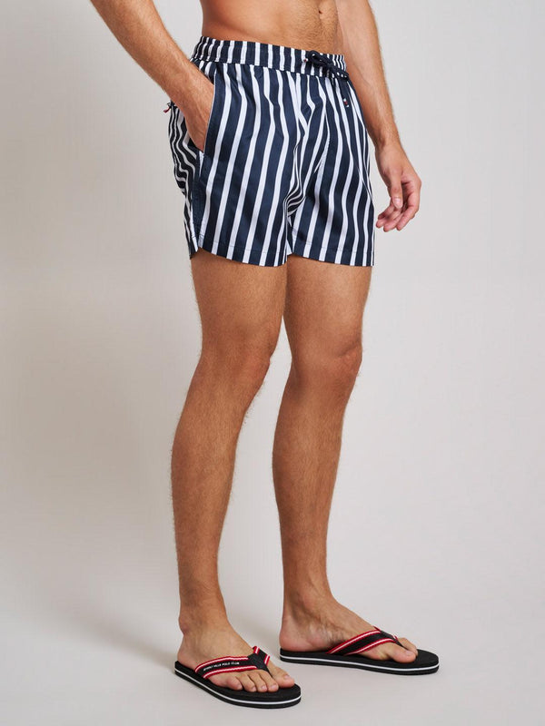 Beverly Hills Polo Club HEAVY STRIPE SWIM SHORTS DARK NAVY