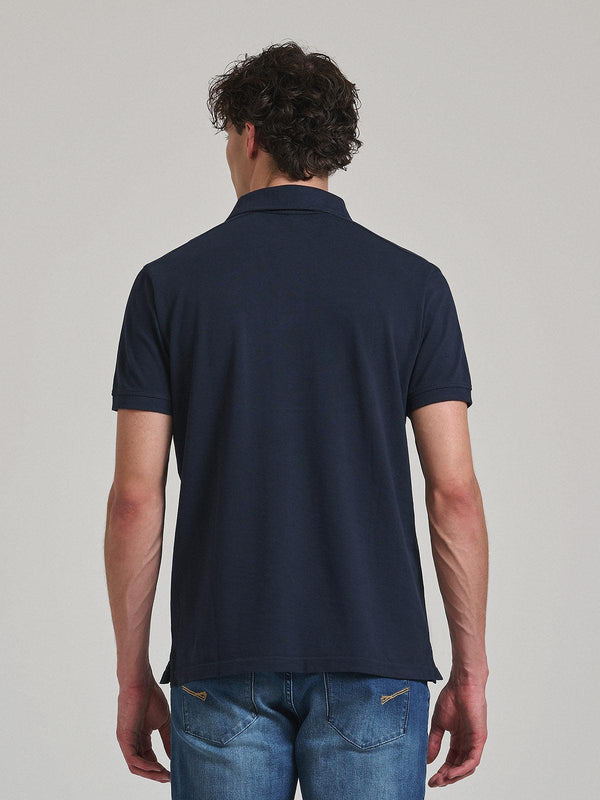 Beverly Hills Polo Club HIDDEN POCKET POLO SHIRT NAVY