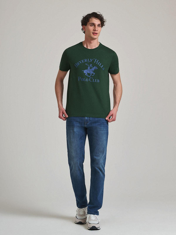 Beverly Hills Polo Club ICON PONY GRAPHIC T-SHIRT ARMY GREEN