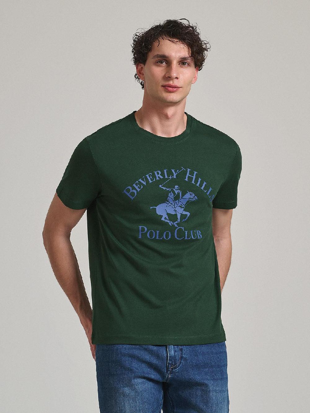 beverly hills polo club ICON PONY GRAPHIC T-SHIRT ARMY GREEN