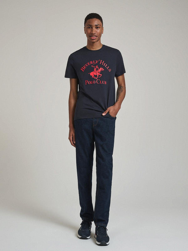 Beverly Hills Polo Club ICON PONY GRAPHIC T-SHIRT NAVY