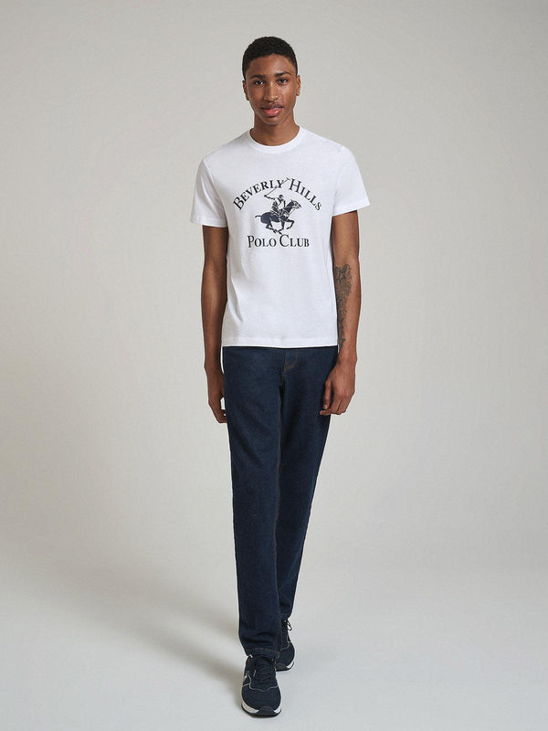 Beverly Hills Polo Club ICON PONY GRAPHIC T-SHIRT WHITE