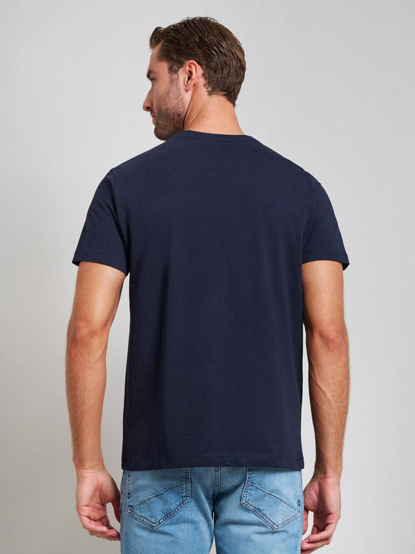 Beverly Hills Polo Club ICON PRINT MODERN SLIM FIT T-SHIRT DARK NAVY
