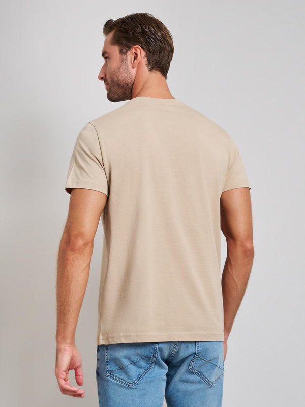 Beverly Hills Polo Club ICON PRINT MODERN SLIM FIT T-SHIRT DESERT SAND