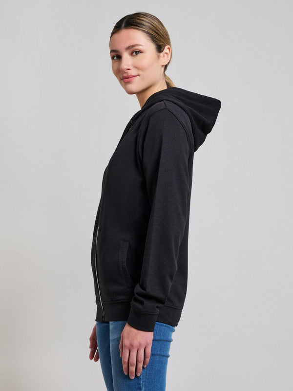 Beverly Hills Polo Club JERSEY FLEECE ZIP HOODIE CLUB BLACK