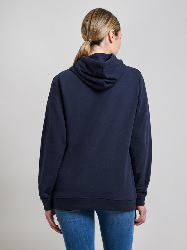 Beverly Hills Polo Club JERSEY FLEECE ZIP HOODIE DARK NAVY
