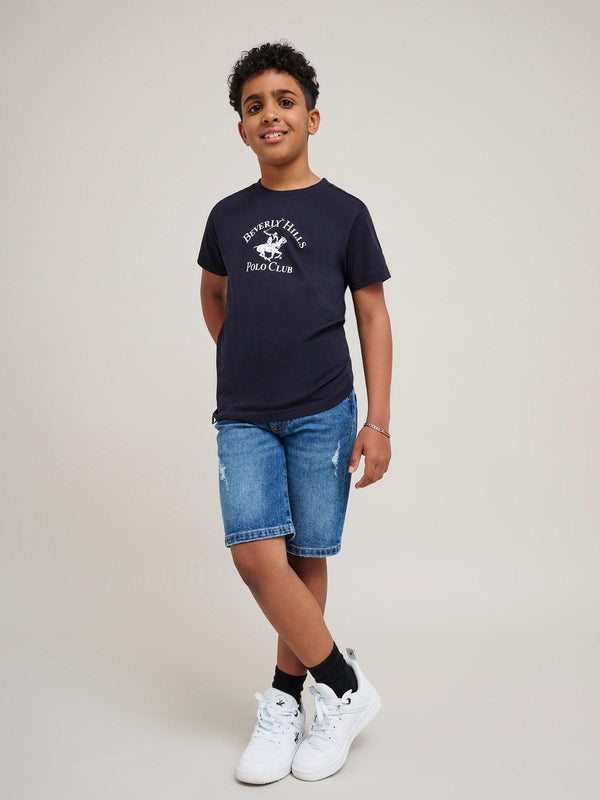 Beverly Hills Polo Club JUNIOR ICON POLO PONY T-SHIRT NAVY