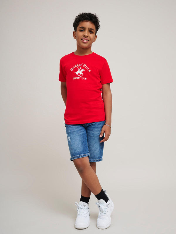 Beverly Hills Polo Club JUNIOR ICON POLO PONY T-SHIRT RED