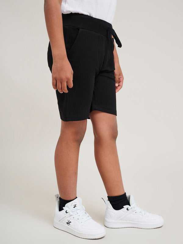 Beverly Hills Polo Club JUNIOR POLO PONY FLEECE SHORTS BLACK