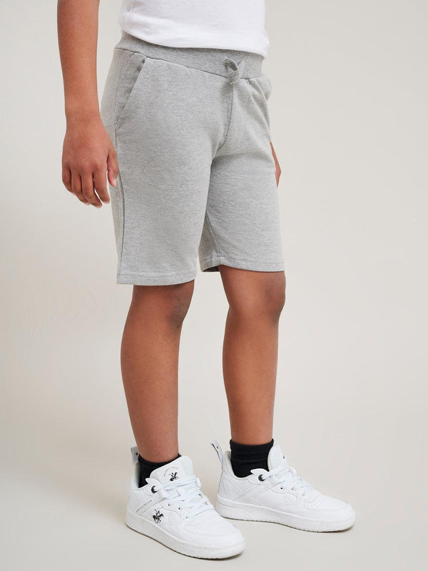 Beverly Hills Polo Club JUNIOR POLO PONY FLEECE SHORTS GREY MELANGE