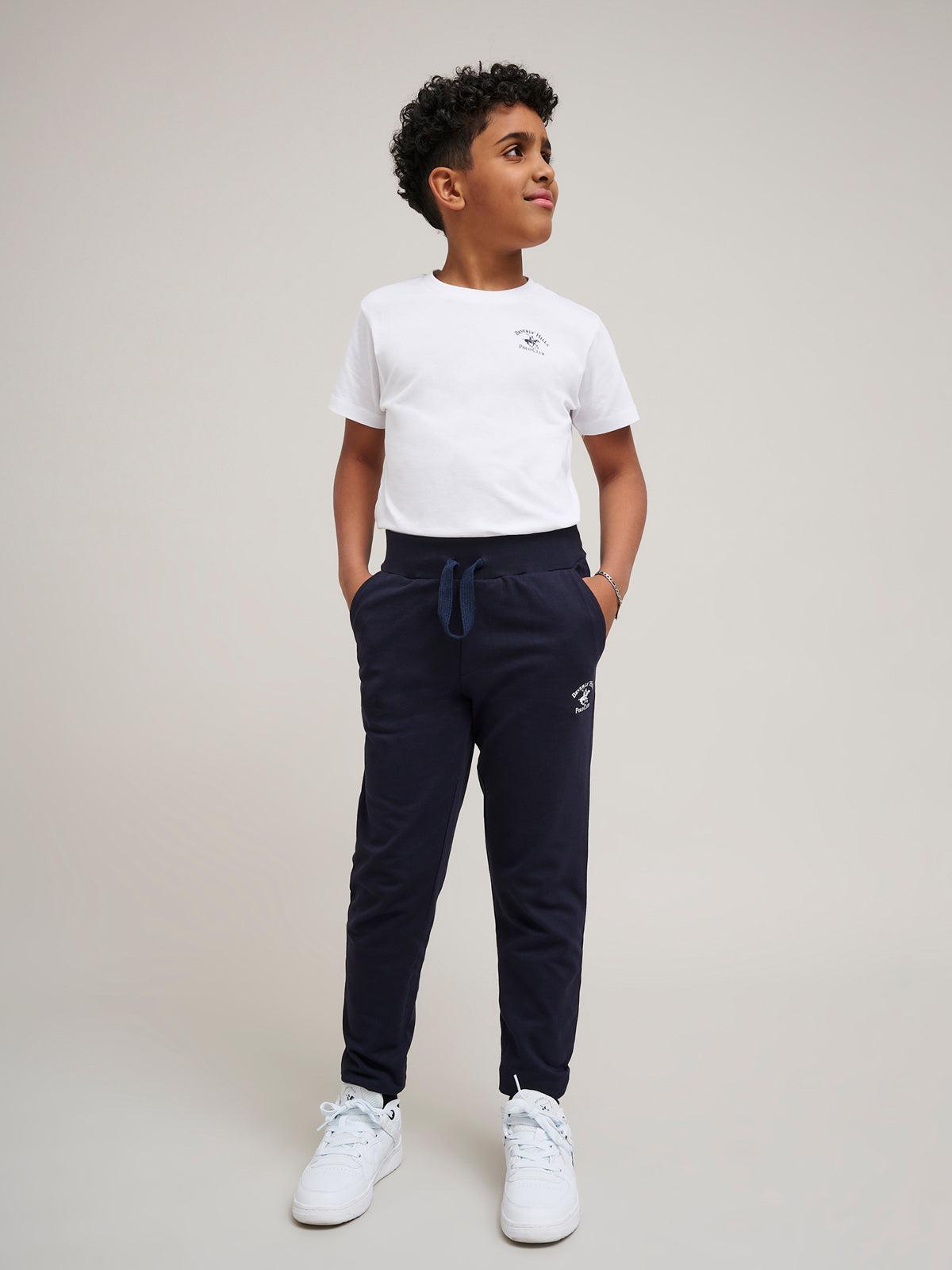 beverly hills polo club JUNIOR POLO PONY JOGGERS NAVY