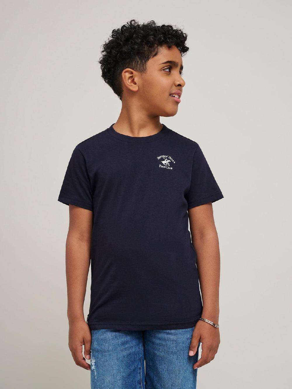 beverly hills polo club JUNIOR POLO PONY T-SHIRT NAVY