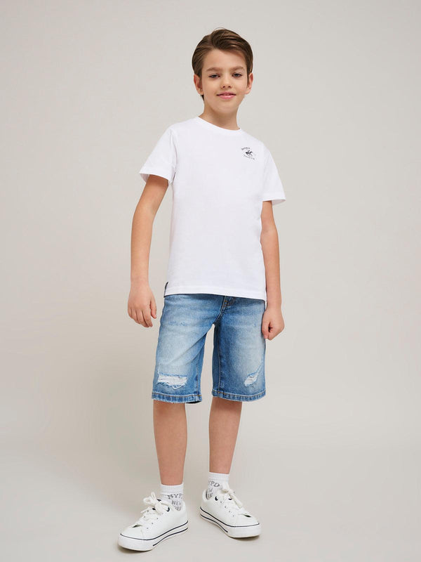 Beverly Hills Polo Club JUNIOR POLO PONY T-SHIRT WHITE