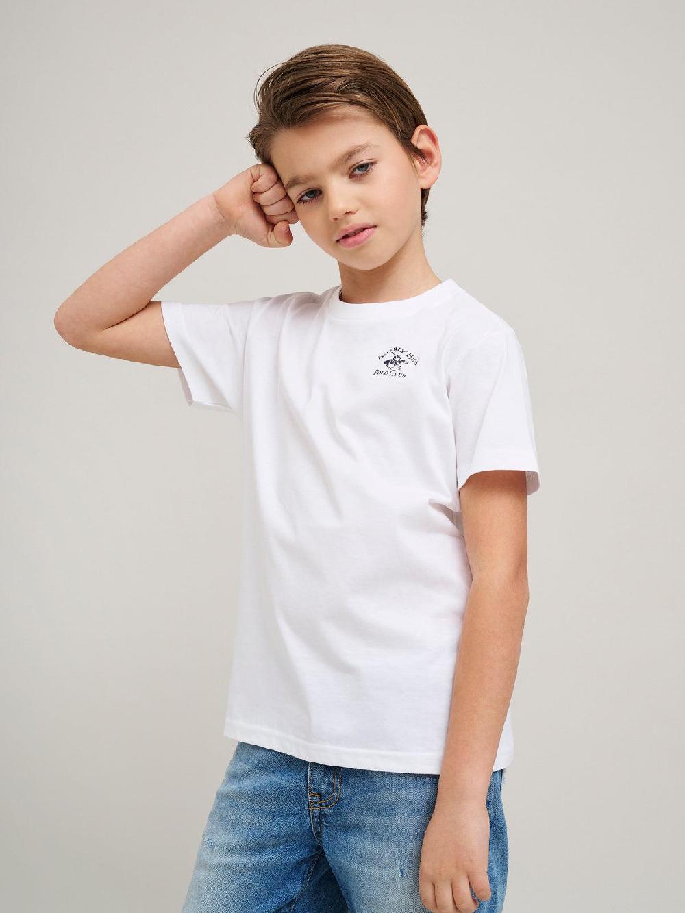 beverly hills polo club JUNIOR POLO PONY T-SHIRT WHITE