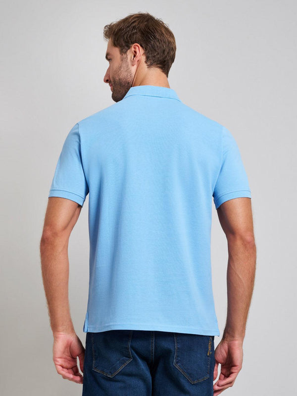 Beverly Hills Polo Club MODERN SLIM FIT POLO SHIRT BREEZE BLUE