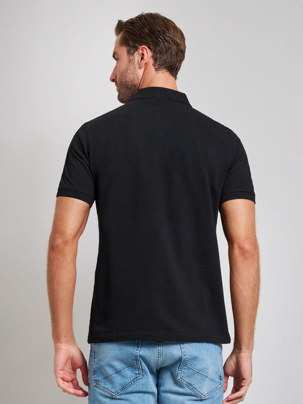 Beverly Hills Polo Club MODERN SLIM FIT POLO SHIRT CLUB BLACK