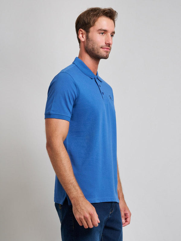 Beverly Hills Polo Club MODERN SLIM FIT POLO SHIRT MARINE BLUE