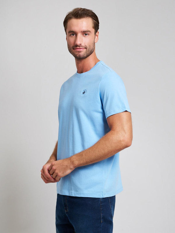 Beverly Hills Polo Club MODERN SLIM FIT T-SHIRT BREEZE BLUE