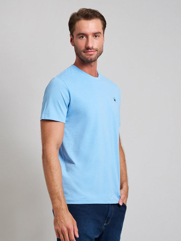 Beverly Hills Polo Club MODERN SLIM FIT T-SHIRT BREEZE BLUE
