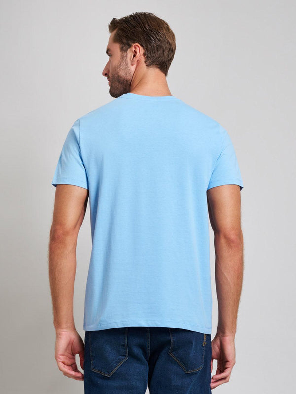 Beverly Hills Polo Club MODERN SLIM FIT T-SHIRT BREEZE BLUE