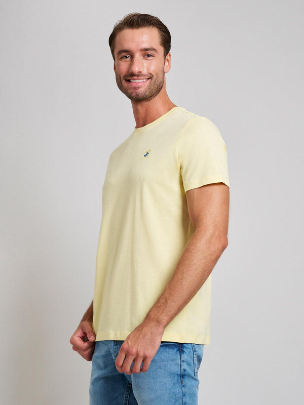 Beverly Hills Polo Club MODERN SLIM FIT T-SHIRT BROKEN YELLOW
