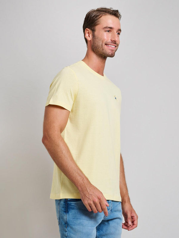 Beverly Hills Polo Club MODERN SLIM FIT T-SHIRT BROKEN YELLOW