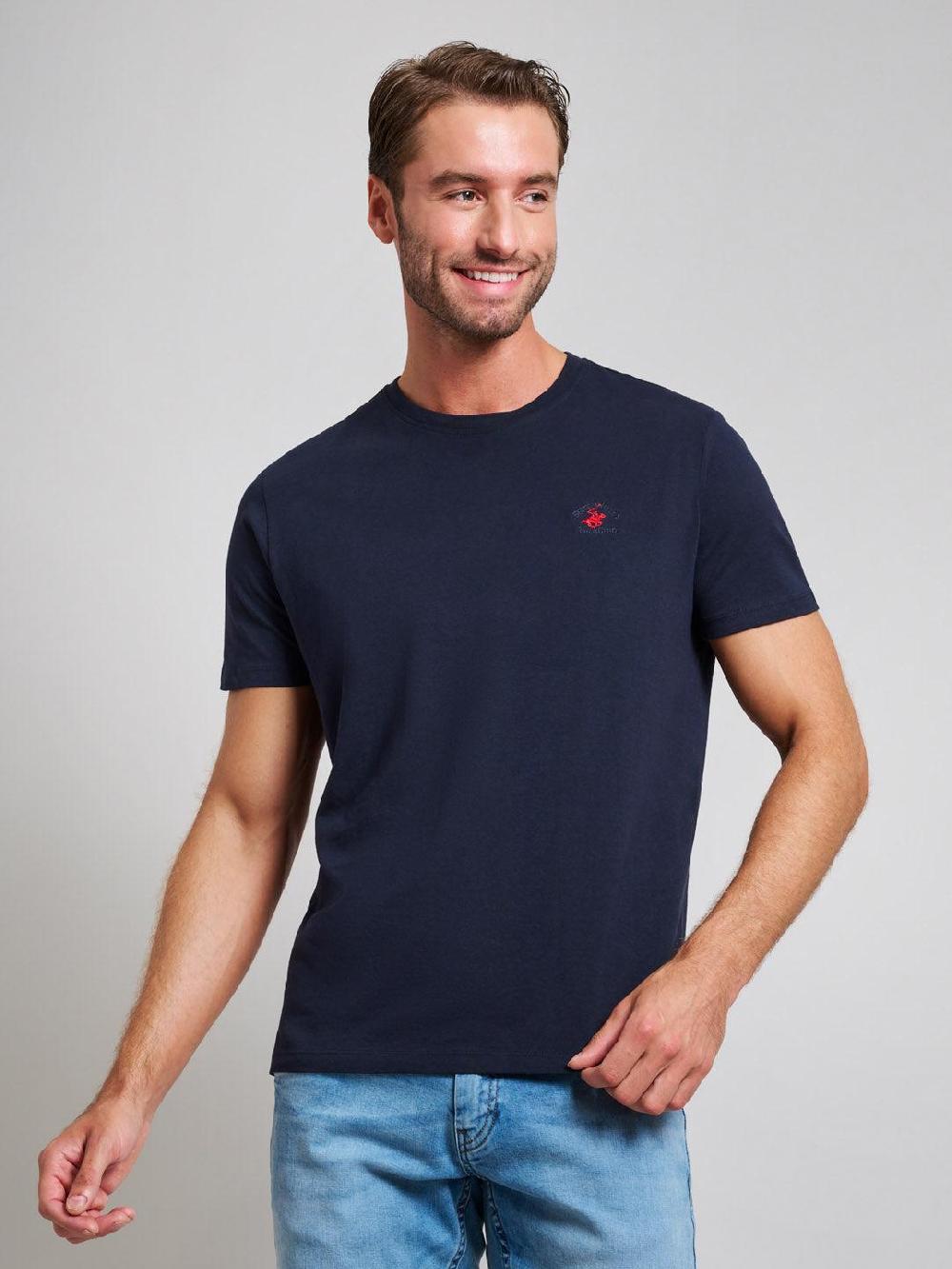 beverly hills polo club MODERN SLIM FIT T-SHIRT DARK NAVY