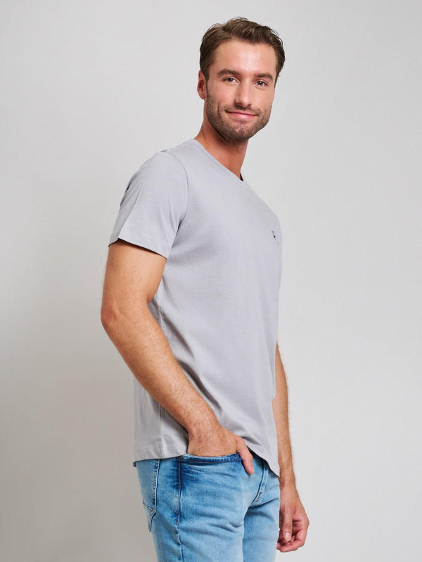 Beverly Hills Polo Club MODERN SLIM FIT T-SHIRT PEARL GREY