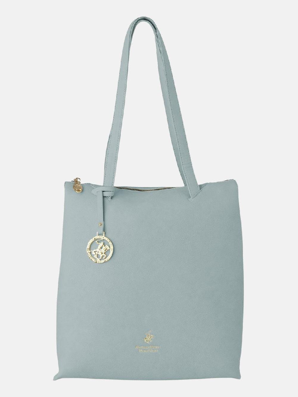 beverly hills polo club PENDANT TOTE BAG AZZURRO BLUE beverly hills polo club PENDANT TOTE BAG AZZURRO BLUE