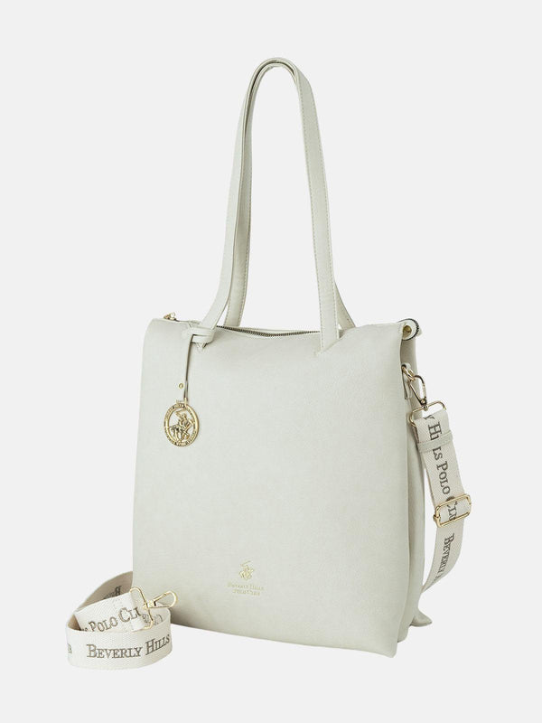 Beverly Hills Polo Club PENDANT TOTE BAG WINTER WHITE