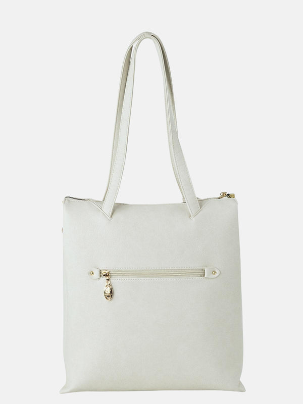 Beverly Hills Polo Club PENDANT TOTE BAG WINTER WHITE