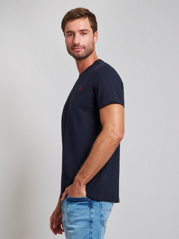 Beverly Hills Polo Club PIQUE COTTON MODERN SLIM FIT T-SHIRT DARK NAVY