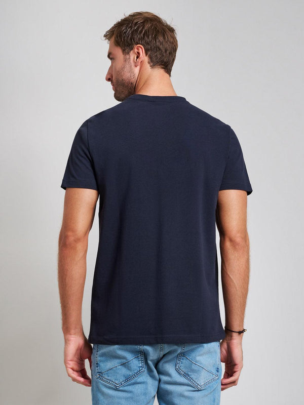 Beverly Hills Polo Club PIQUE COTTON MODERN SLIM FIT T-SHIRT DARK NAVY