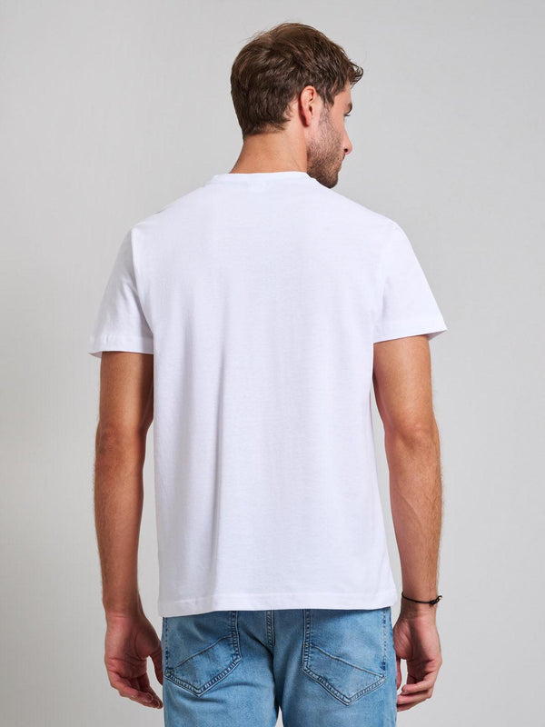 Beverly Hills Polo Club PIQUE COTTON MODERN SLIM FIT T-SHIRT GHOST WHITE