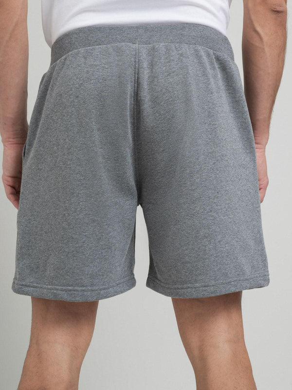 Beverly Hills Polo Club POLO CLUB STRIPE LOGO FLEECE SHORTS ANTHRACITE