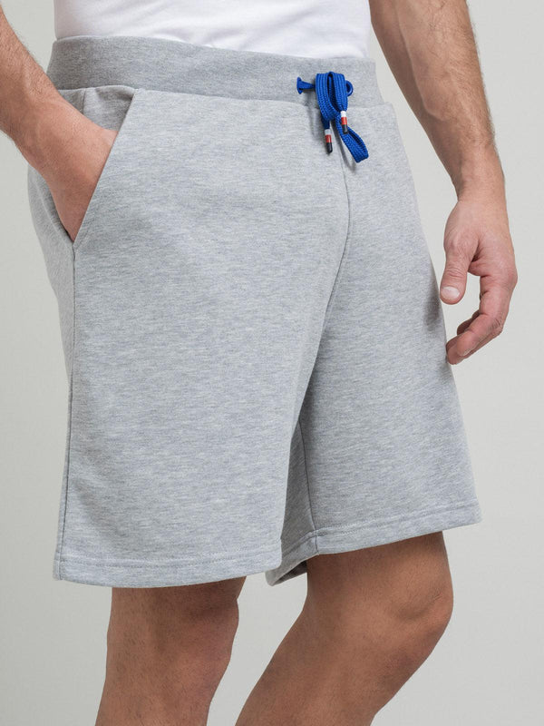 Beverly Hills Polo Club POLO CLUB STRIPE LOGO FLEECE SHORTS GREY MELANGE