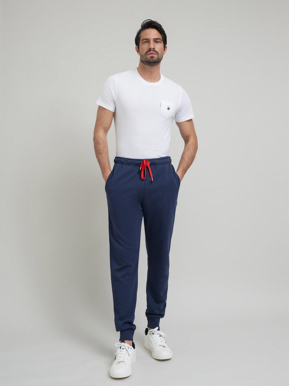 beverly hills polo club POLO PONY CONTRAST JOGGERS NAVY