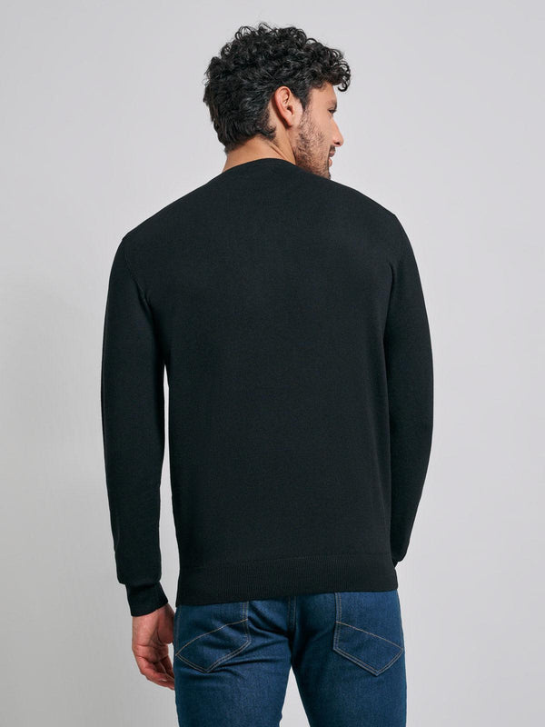 Beverly Hills Polo Club POLO PONY CREW NECK KNIT BLACK