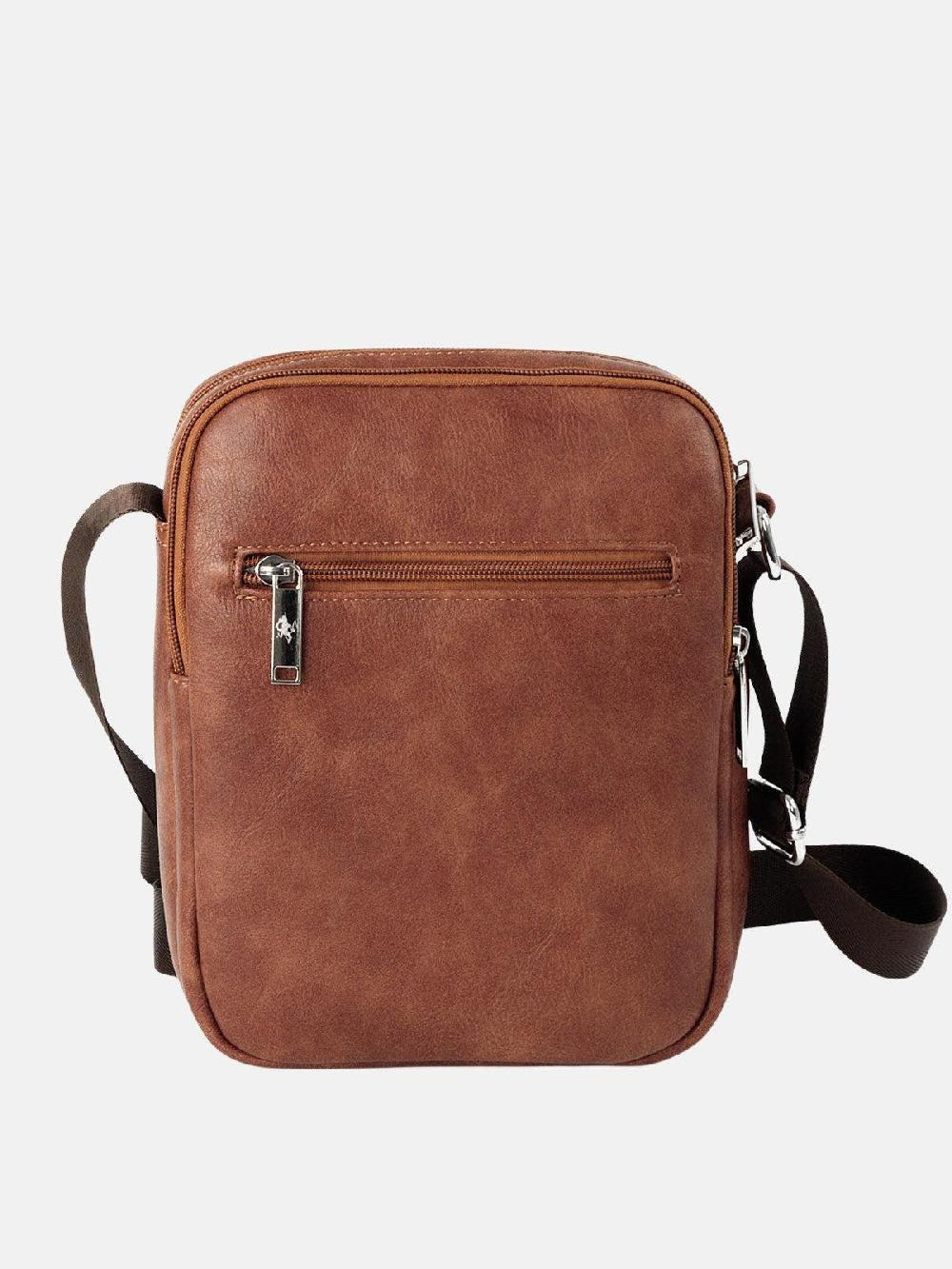 beverly hills polo club POLO PONY CROSSOVER BAG BROWN