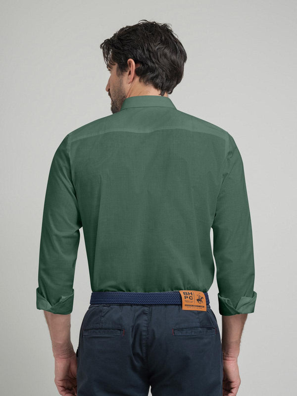 Beverly Hills Polo Club POLO PONY FORMAL SHIRT ARMY GREEN