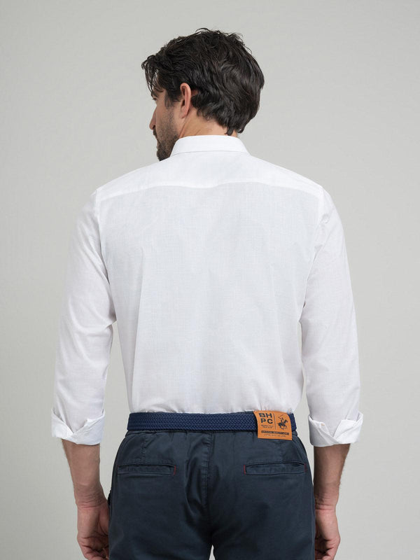 Beverly Hills Polo Club POLO PONY FORMAL SHIRT WHITE