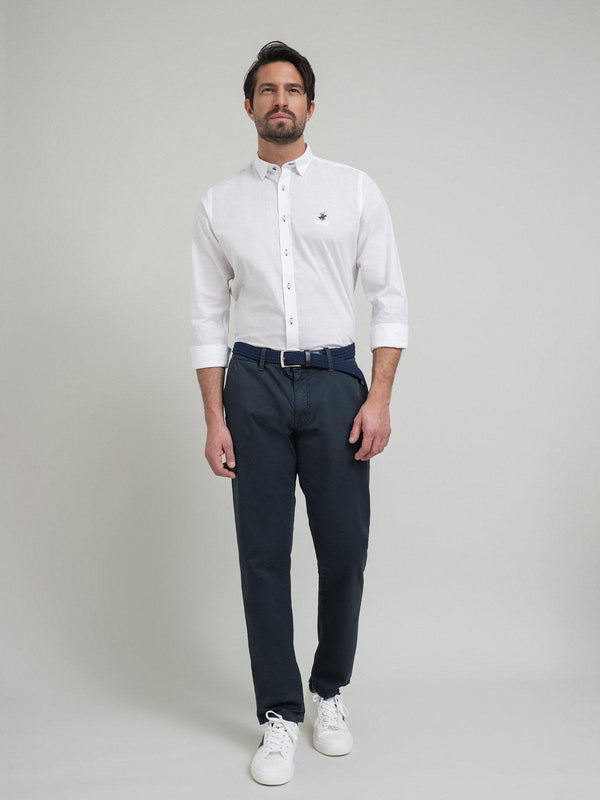 Beverly Hills Polo Club POLO PONY FORMAL SHIRT WHITE