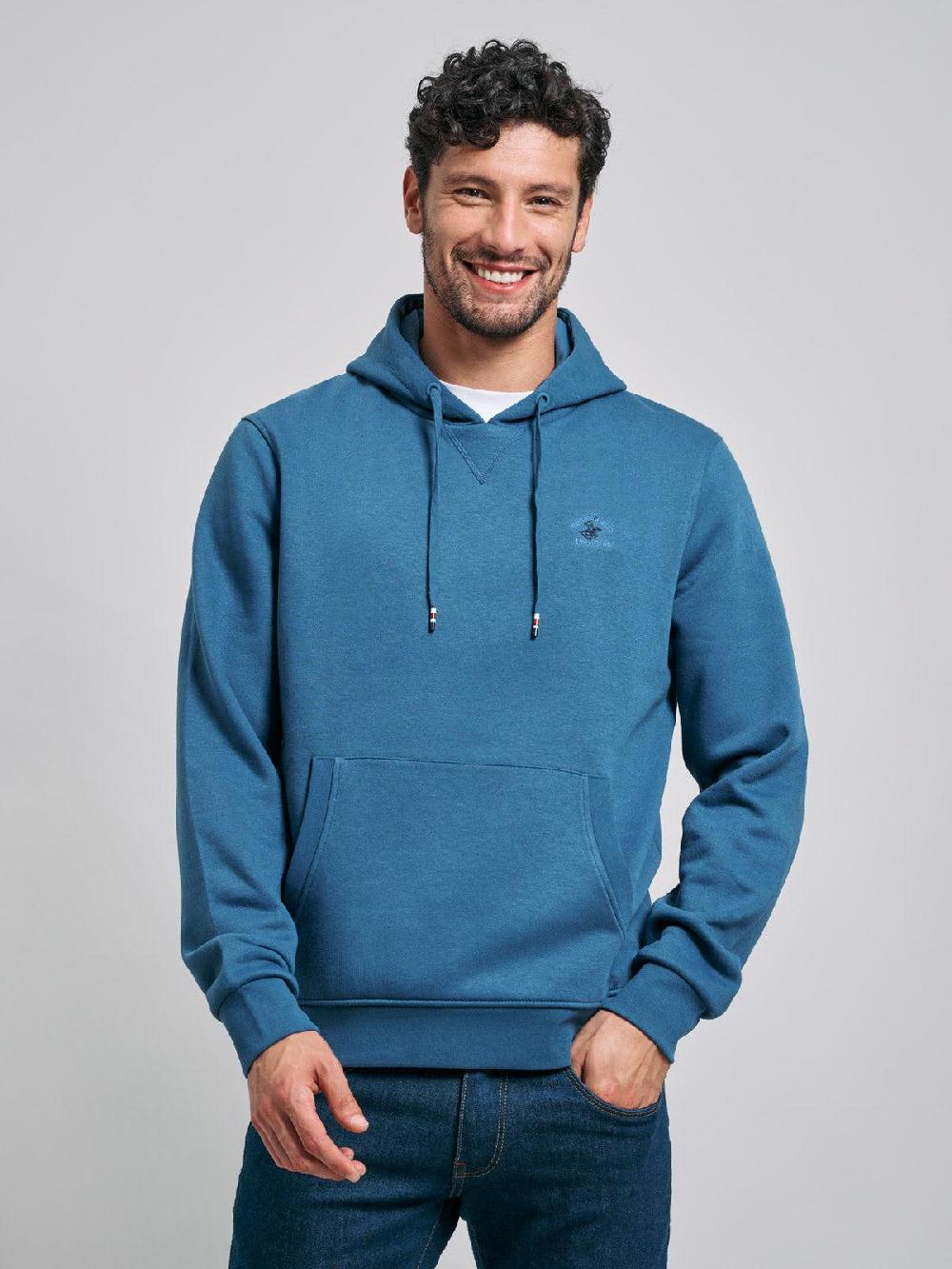 beverly hills polo club POLO PONY HOODIE MARINE BLUE