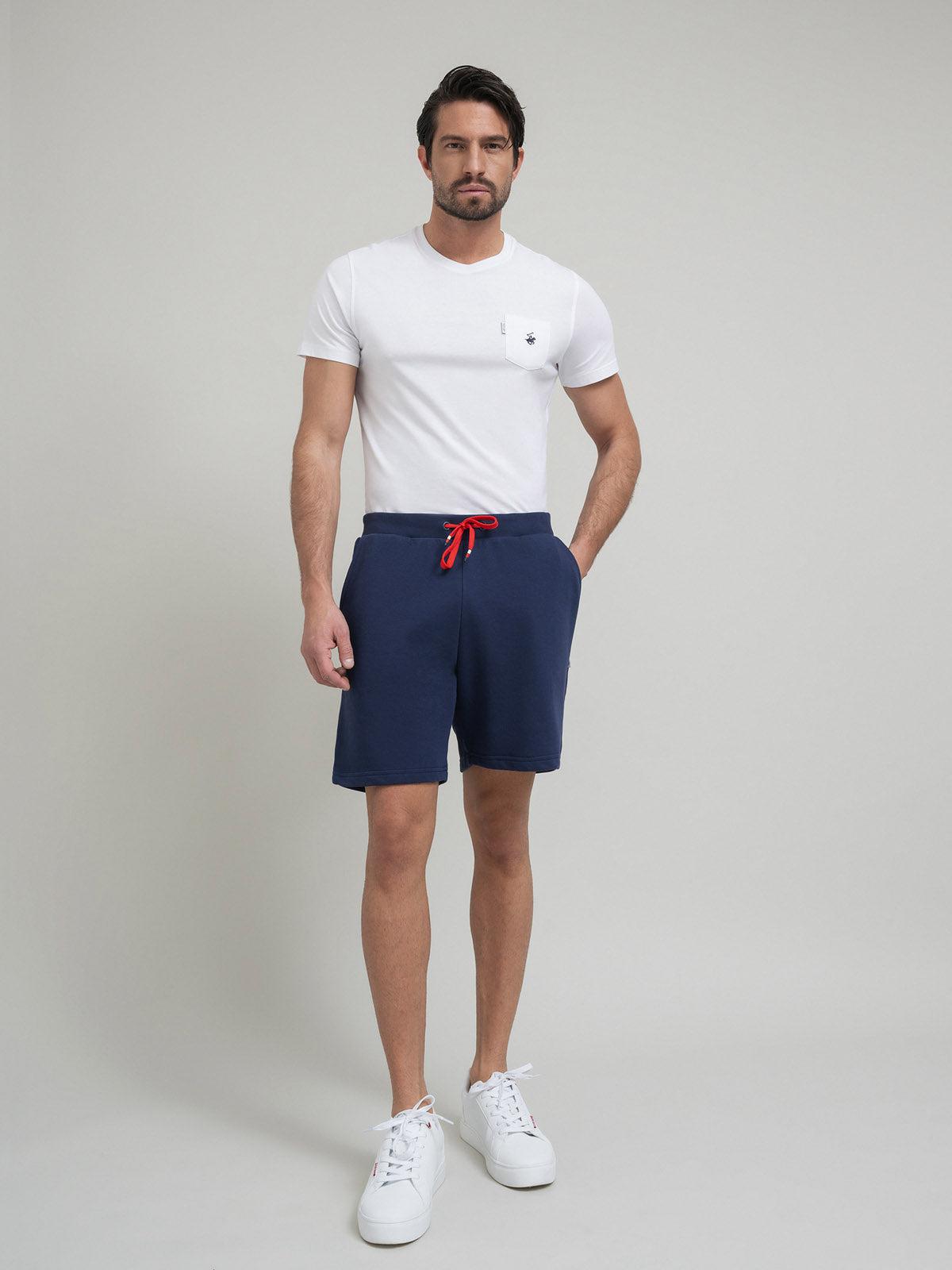 beverly hills polo club POLO PONY JOGGING SHORTS BLUE