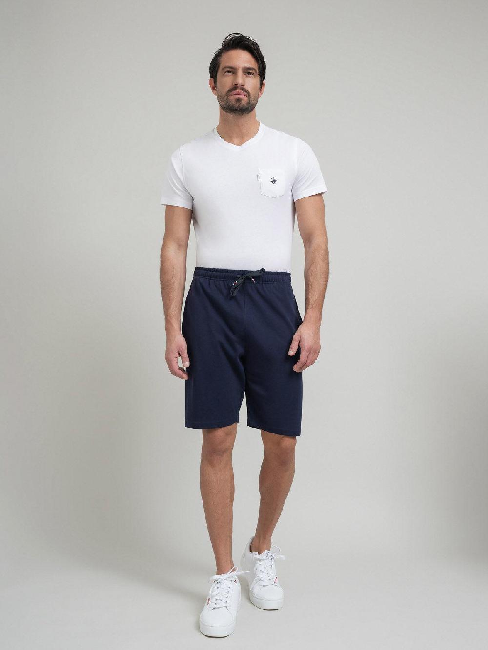beverly hills polo club POLO PONY JOGGING SHORTS NAVY TONAL