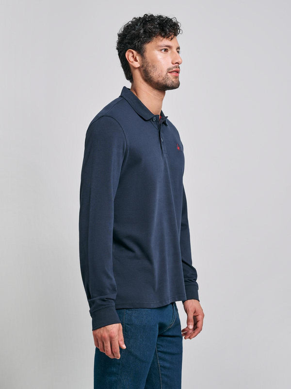 Beverly Hills Polo Club POLO PONY LS POLO SHIRT NAVY