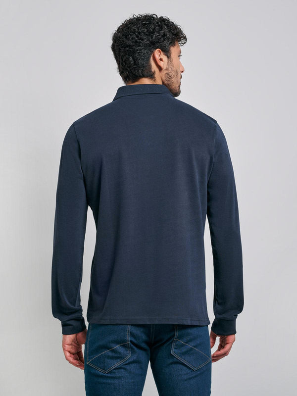 Beverly Hills Polo Club POLO PONY LS POLO SHIRT NAVY