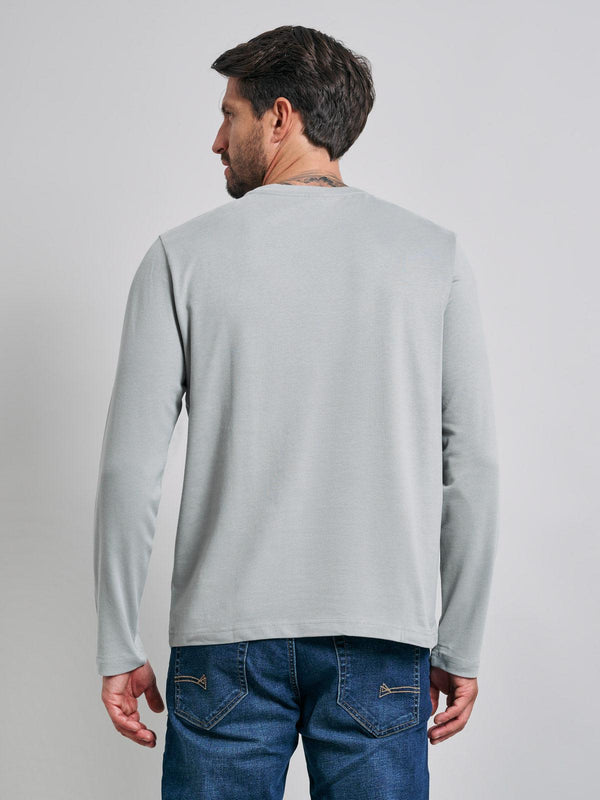 Beverly Hills Polo Club POLO PONY LS T-SHIRT STEEL GREY