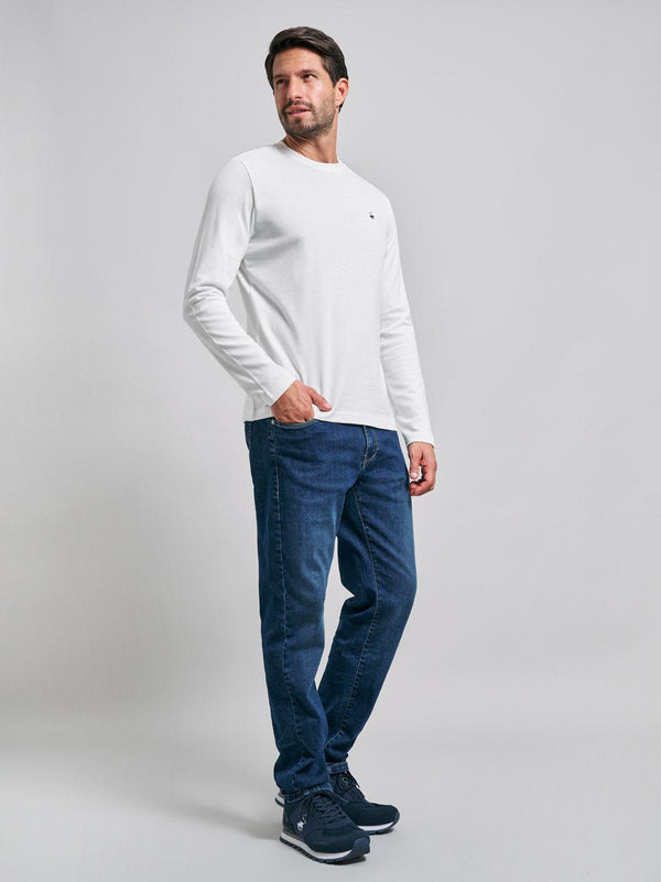 Beverly Hills Polo Club POLO PONY LS T-SHIRT WINTER WHITE